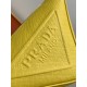 Prada Triangle Shoulder Bag In Yellow Saffiano Leather