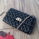 Valentino Rockstud Spike Crossbody Clutch In Crinkled Lambskin 