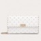 Valentino Rockstud Spike Crossbody Clutch In White Lambskin