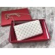 Valentino Rockstud Spike Crossbody Clutch In White Lambskin