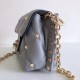 Valentino Mini Candystud Crossbody Bag In Pale Blue Lambskin