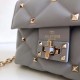 Valentino Mini Candystud Crossbody Bag In Pale Blue Lambskin