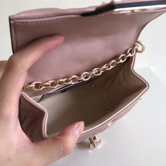 Valentino Mini Candystud Crossbody Bag In Poudre Lambskin