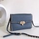 Valentino Rockstud Small Crossbody Bag In Amadeus Grained Leather