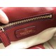 Valentino Small Candystud Crossbody Bag In Red Lambskin