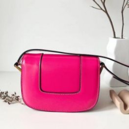 Valentino Small Supervee Crossbody Bag In Azalea Leather