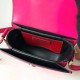 Valentino Small Supervee Crossbody Bag In Azalea Leather