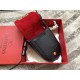 Valentino Small Vring Crossbody Bag In Black Goatskin