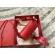 Valentino Small Vring Crossbody Bag In Red Goatskin