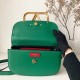 Valentino Supervee Crossbody Bag In Green Leather