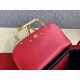 Valentino Supervee Crossbody Bag In Red Leather