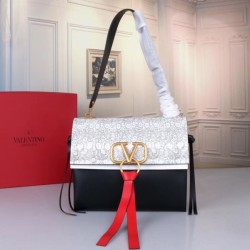 Valentino Garavani Medium Vring Lizard Shoulder Bag