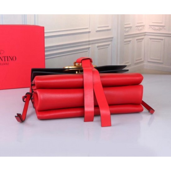 Valentino Garavani Red Small VRing Shoulder Bag