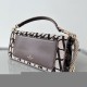 Valentino Large Loco Shoulder Bag in Black Toile Iconographe