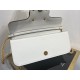 Valentino Loco Large Shoulder Bag In White Calfskin