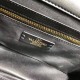 Valentino Medium Roman Stud Chain Bag In Black Nappa