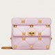 Valentino Medium Roman Stud Chain Bag In Pink Nappa