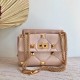 Valentino Medium Roman Stud Chain Bag In Pink Nappa