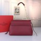 Valentino Medium VRing Chain Bag In Bordeaux Grainy Calfskin