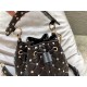 Valentino Mini Rockstud Spike Bucket Black Bag