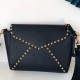 Valentino Rockstud Hype Bag In Black Grained Calfskin 