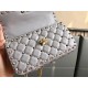 Valentino Rockstud Spike Small Bag In Pale Blue Lambskin