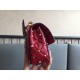 Valentino Rockstud Spike Small Bag In Red Lambskin