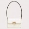 Valentino Rockstud23 Small Shoulder Bag in White Calfskin