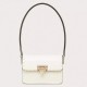 Valentino Rockstud23 Small Shoulder Bag in White Calfskin