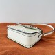 Valentino Rockstud23 Small Shoulder Bag in White Calfskin