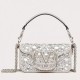 Valentino Small Loco Shoulder Bag with Silver Crystals