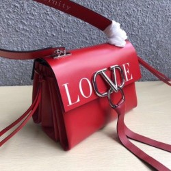 Valentino Small Love Vring Shoulder Red Bag