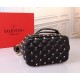 Valentino Small Noir Rockstud Spike Bucket Bag