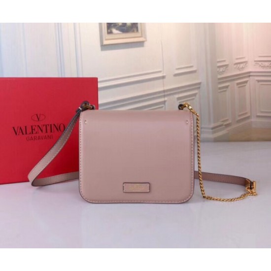 Valentino Small Vsling Shoulder Bag In Nude Calfskin