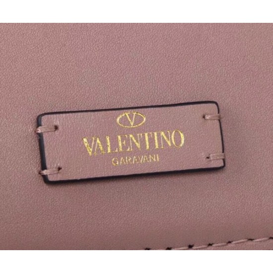 Valentino Small Vsling Shoulder Bag In Nude Calfskin