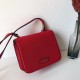 Valentino Small Vsling Shoulder Bag In Red Grainy Leather