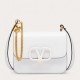 Valentino Small Vsling Shoulder Bag In White Calfskin