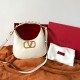 Valentino Stud Sign Hobo Bag In White Calfskin