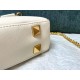 Valentino Stud Sign Shoulder Bag In White Nappa Leather