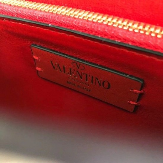 Valentino Vcase Small Chain Bag In Nude Calfskin