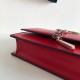 Valentino Vcase Small Chain Bag In Red Calfskin