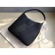 Valentino Vsling Hobo Bag In Black Grainy Calfskin 