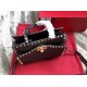 Valentino Black Small Rockstud Top Handle Bag