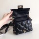 Valentino Candystud Mini Handbag In Black Lambskin