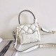 Valentino Candystud Mini Handbag In White Lambskin