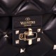 Valentino Garavani Black Quilted Candystud Top Handle Bag