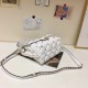 Valentino Garavani White VLTN Quilted Candystud Bag