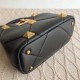 Valentino Small Roman Stud Top Handle Bag In Black Nappa