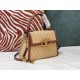 Valentino Small Vsling Handbag In Chevron Raffia