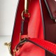 Valentino Small Vsling Handbag In Red Grainy Calfskin